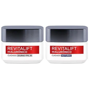 Kit Creme Hidratante L'Oréal Paris Hialurônico Diurno 1 Unidade + Creme Hidratante L'Oréal Paris Hialurônico Noturno 1 Unidade