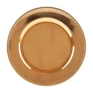 Sousplat Royal, Plástico, Dourado, 33cm - 61024
