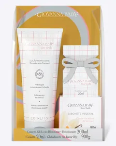 Kit Feminino Giovanna Baby Blanc Vanilla Colônia Hidratante e Sabonete + Nécessaire UN