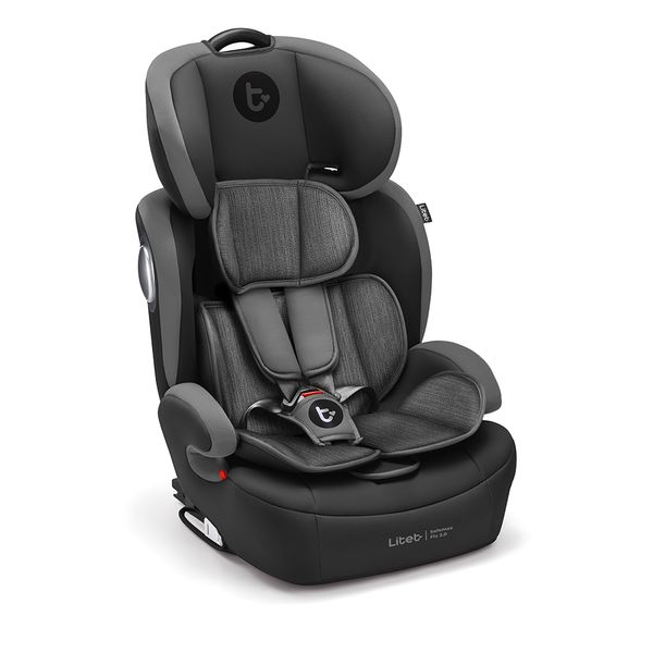 Cadeirinha Infantil para carro Safemax Fix 2.0 Isofix 9-36 Kg Cinza Litet - BB460OUT [Remanufaturado] BB460OUT