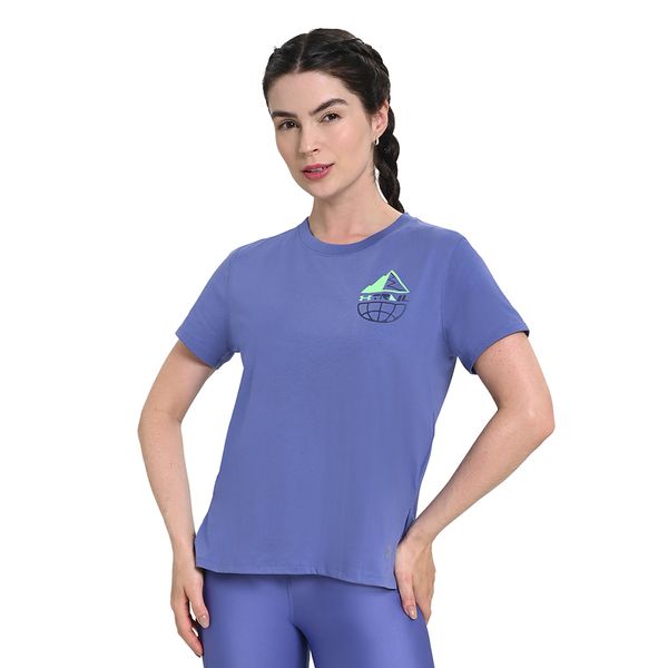 Camiseta de Trilha Feminina Under Armour Launch Trail PP Azul