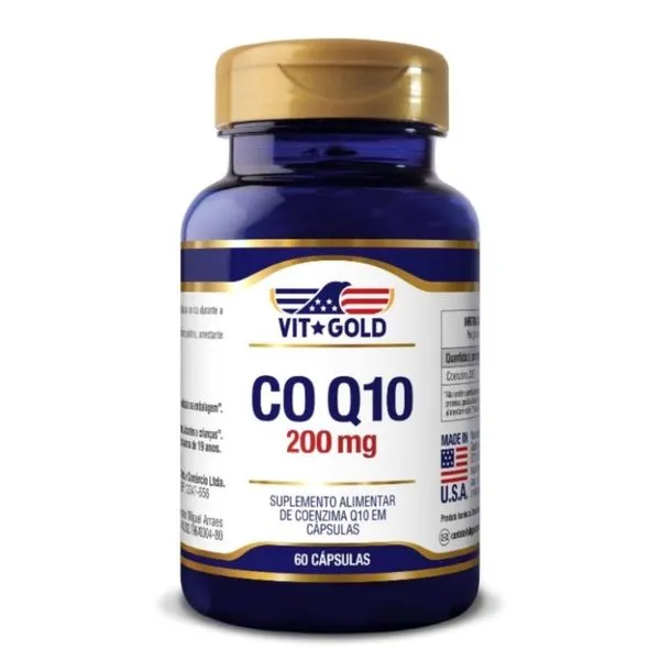 Coenzima Q10 200mg Vitgold 60 Cápsulas
