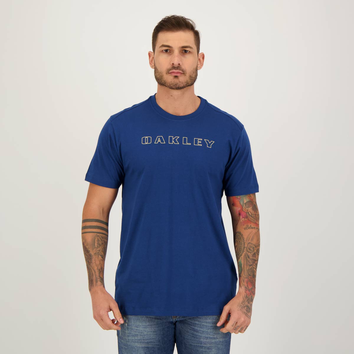 Camiseta Oakley Bark Tee Azul