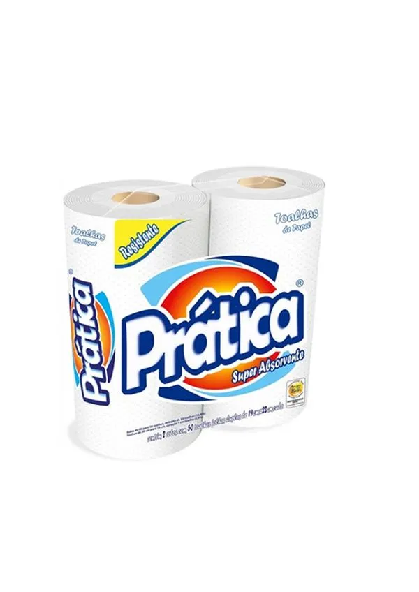 Papel Toalha com 2 Rolos - Prática