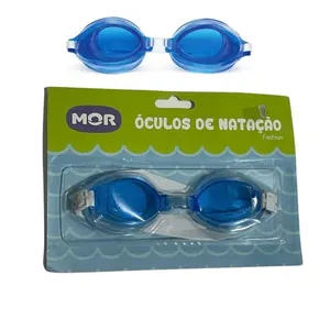 Óculos de Natação Infantil Fashion em PVC com Tiras Reguláveis Azul Mor Óculos de Natação Infantil Fashion Tiras Reguláveis Azul Mor