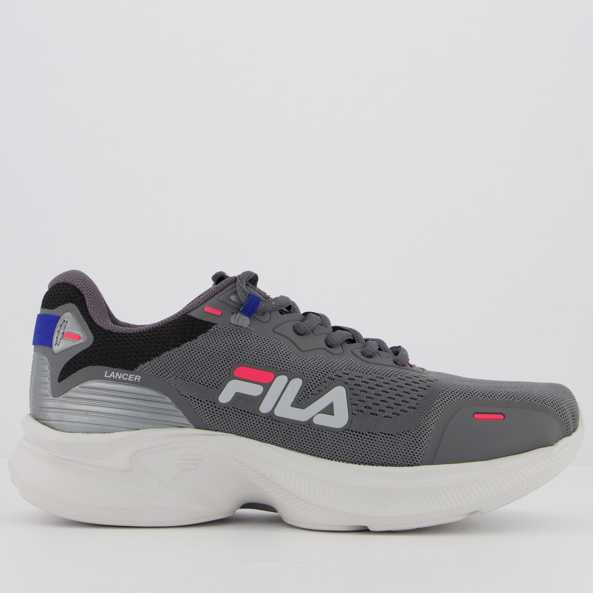Tenis Fila Lancer Feminino Grafite e Rosa