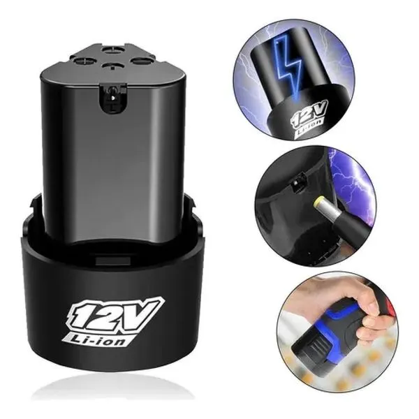 Bateria Recarregável 12V 1.3Ah Lítio para Parafusadeira e Furadeira Ferramentas Elétricas Universal Yeet Bateria Recarregável 12V 1.3Ah Lítio para Ferramentas Elétricas Universal Yeet