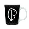 Caneca Porcelana Premium BrasFoot Corinthians 260 ML Licenciada Branco