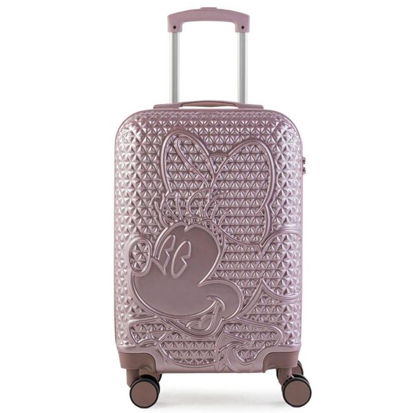 Mala de Bordo 10 Kg ABS 4 Rodas Minnie Epcot Rosé ´P / Rosa