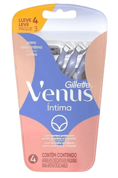 Gillette Venus Íntima 4 Unidades