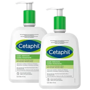 Kit Loção Hidratante Cetaphil 2 unidades de 473ml KIT LOC CETAPHIL HIDRAT C/2 50% DESC 2°UNID 473ML