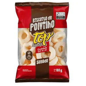 Biscoito Polvilho Salgado Argola 80g TS00053 - Top Snakcs