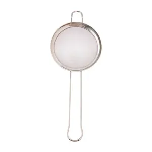 Peneira Escumadeira Multiúso P Com Alça Apoio Aço Inox 30x12x12cm LM1855 - honeyhome
