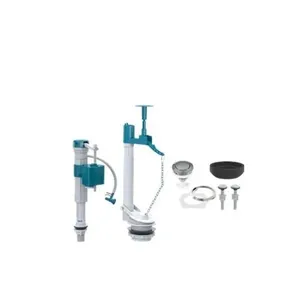 Kit Completo para Caixa Acoplada Entrada Ajustável Saída com Castelo Acionador Superior para Vaso Sanitário Pádova Kit Completo para Caixa Acoplada com Entrada Ajustável e Saída com Castelo Acionador Superior Pádova