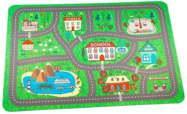 Tapete de Poliester Alklin Home Cidade 90x140cm