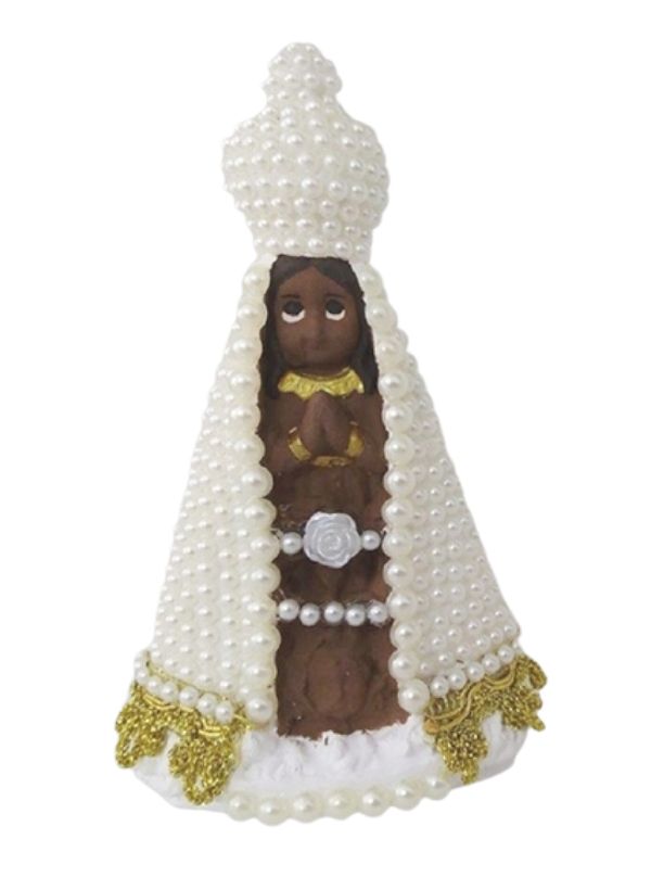 Nossa Senhora Aparecida Baby 15cm com Pérolas