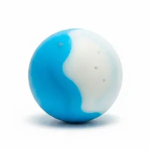 Bolinha Para Cães Hudson 8cm Refrigeração Azul E Branco (MP)