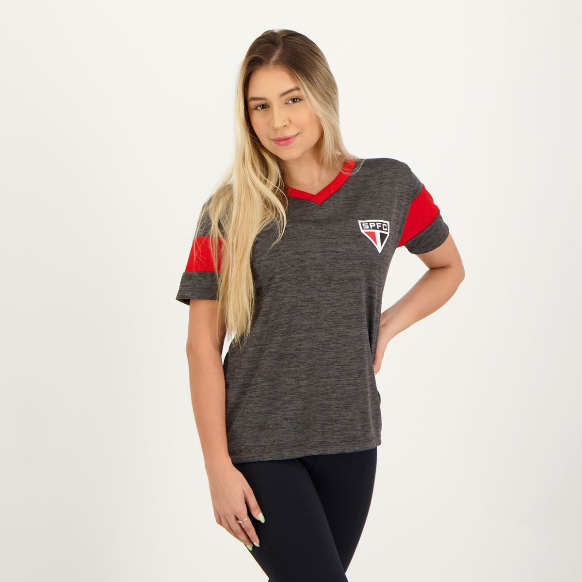 Camisa São Paulo Armadura Feminina Cinza