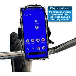 Suporte de Guidão Bikase para Smartphone Preto A-MBI