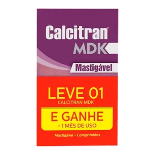 Calcitran Mdk Mastigáveis Leve 60 Comprimidos