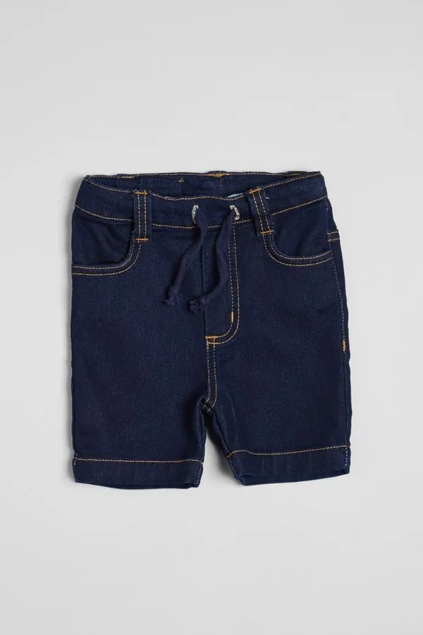 Bermuda Reserva Mini Bebê Estique-se Índigo Indigo Az - P