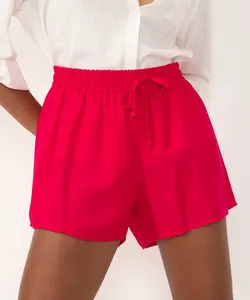 short de viscose cós elástico rosa médio - rosa médio GG