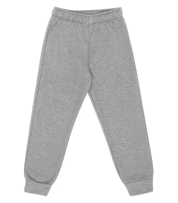 Calça Infantil Moletom Básica Rovitex Kids Cinza 12