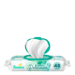 Lenços Umedecidos Pampers Limpeza Delicada 48 Unidades