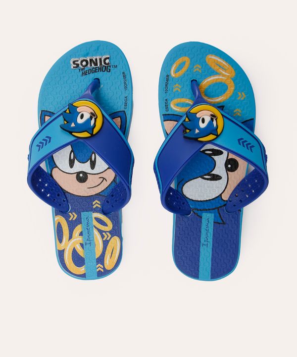 chinelo infantil ipanema sonic azul 29-30