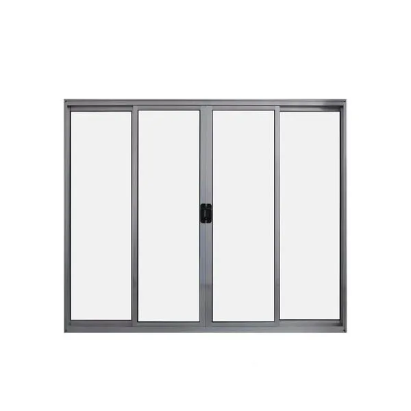 Janela 4 Folhas De Correr S/ Grade 1,00 X 1.50 Alumínio Brilhante Linha Modular - Hale