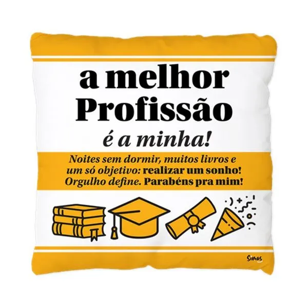 Almofada Quadrada Profissões - A Melhor