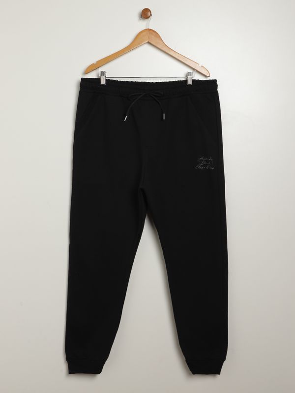 Calça Moletom Jogger Gangster Plus Size Masculina PRETO EX4