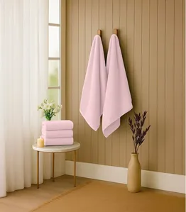 Kit 2 Toalhas De Banho De Algodão Rovitex Home Rosa UN / Rosa