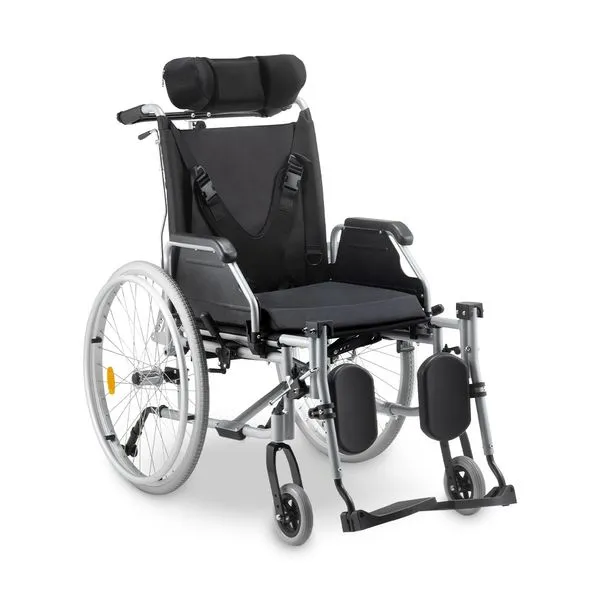 Cadeira de Rodas D700 T44 Reclinável Alumínio 130kg Dellamed 1 Unidade