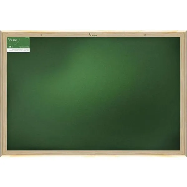 Quadro Escolar Souza Office 100x80cm Moldura Madeira Pinus Pacote com 2 Verde Quadro Escolar Souza Office 100x80cm Madeira Pinus Pacote com 2 Verde