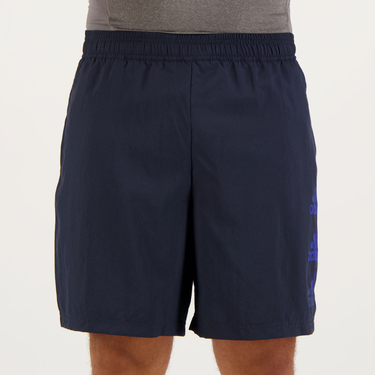 Bermuda Adidas D2M Logo Marinho