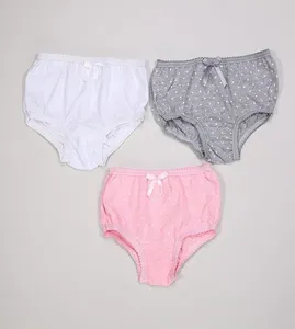 Kit Calcinha Poá com 3 unidades - 34 De 1 a 4 anos Rosa - P