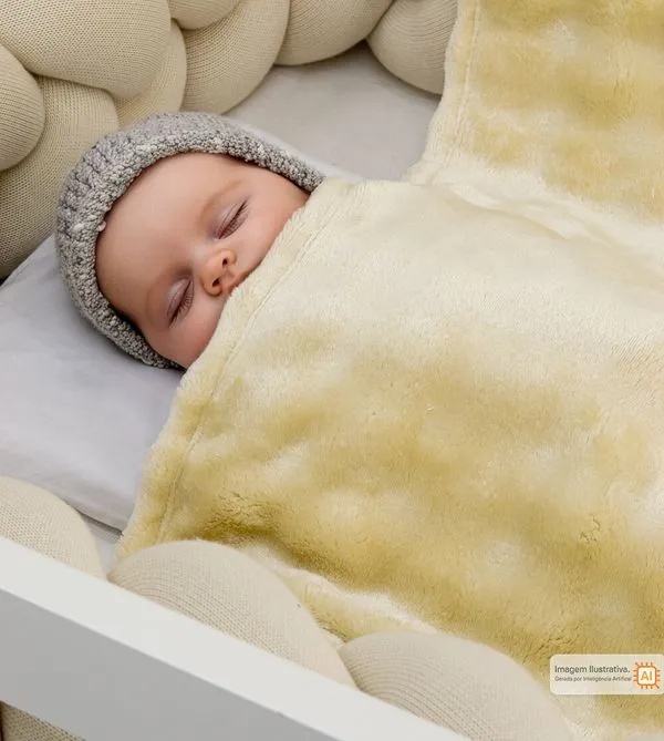 Cobertor Lille Baby 90 x 110 cm Bege