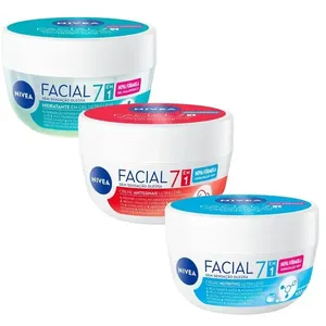 Kit Creme Facial Antissinais + Creme Facial Cuidado Nutritivo + Creme Facial Ácido Hialurônico Nivea 100g