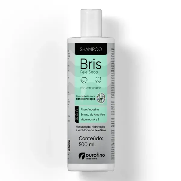 Shampoo Bris Equilíbrio Pele Seca para Cães e Gatos 500 ml