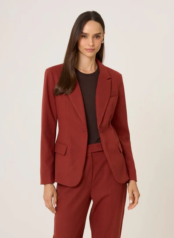 Blazer Alfaiataria Slim Fit Maura Dudalina Feminina 46