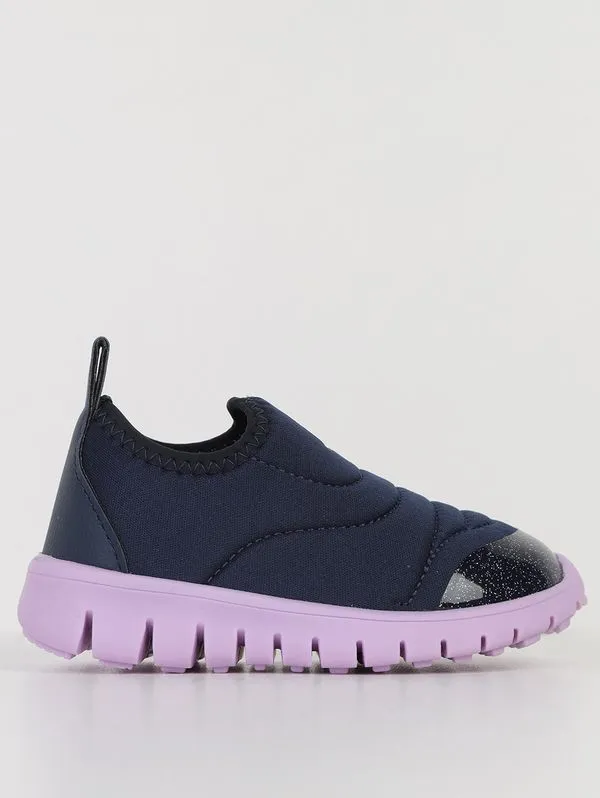 Tênis Super Flex Soft Infantil Para Bebê Menina - MARINHO/LILAS 22