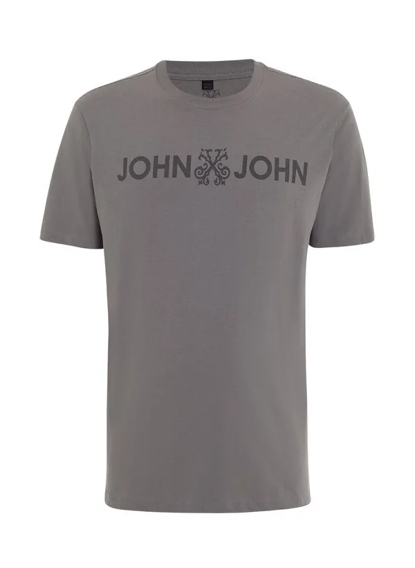 Camiseta Regular Fit Basic Taupe John John Masculina PP