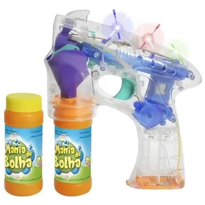 Lançador Mania de Bolha Cristal com Luzes DM TOYS DMT5345