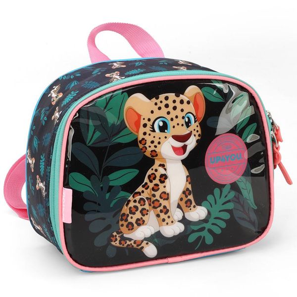 Lancheira Escolar Luxcel Up4You Animal Onça Verde Único