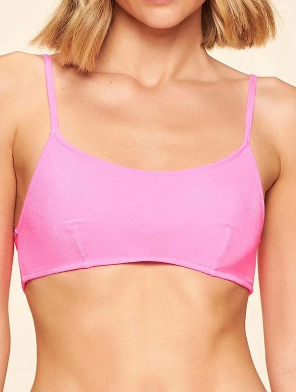 Top Faixa Lisos Atoalhados Neon PINK FLUOR G A