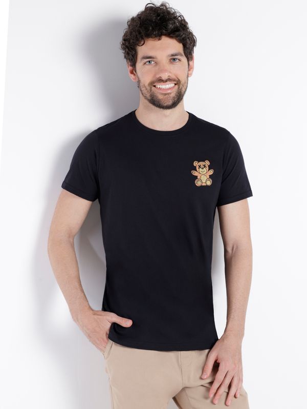 Camiseta Manga Curta Masculina PRETO G