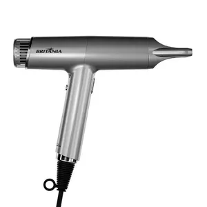 Secador de Cabelos BSC3400 Mais Silencioso 1600W Britânia Prata / 110V