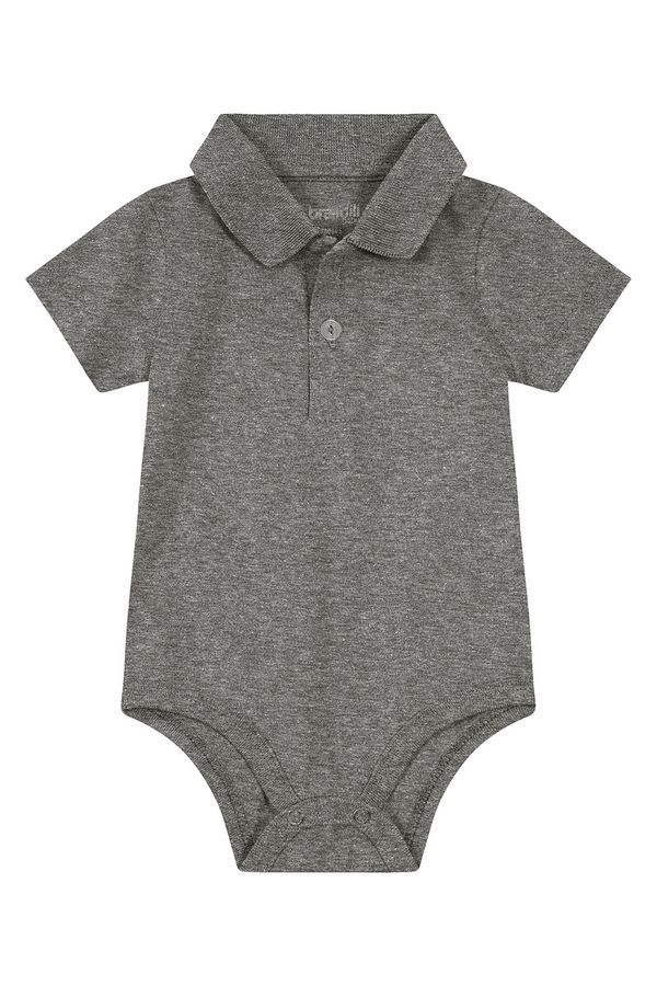 Body polo bebê menino em meia malha Brandili - G