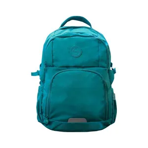 Mochila Laptop Hashtag Crinkle Verde com Alça Acolchoada e Regulável